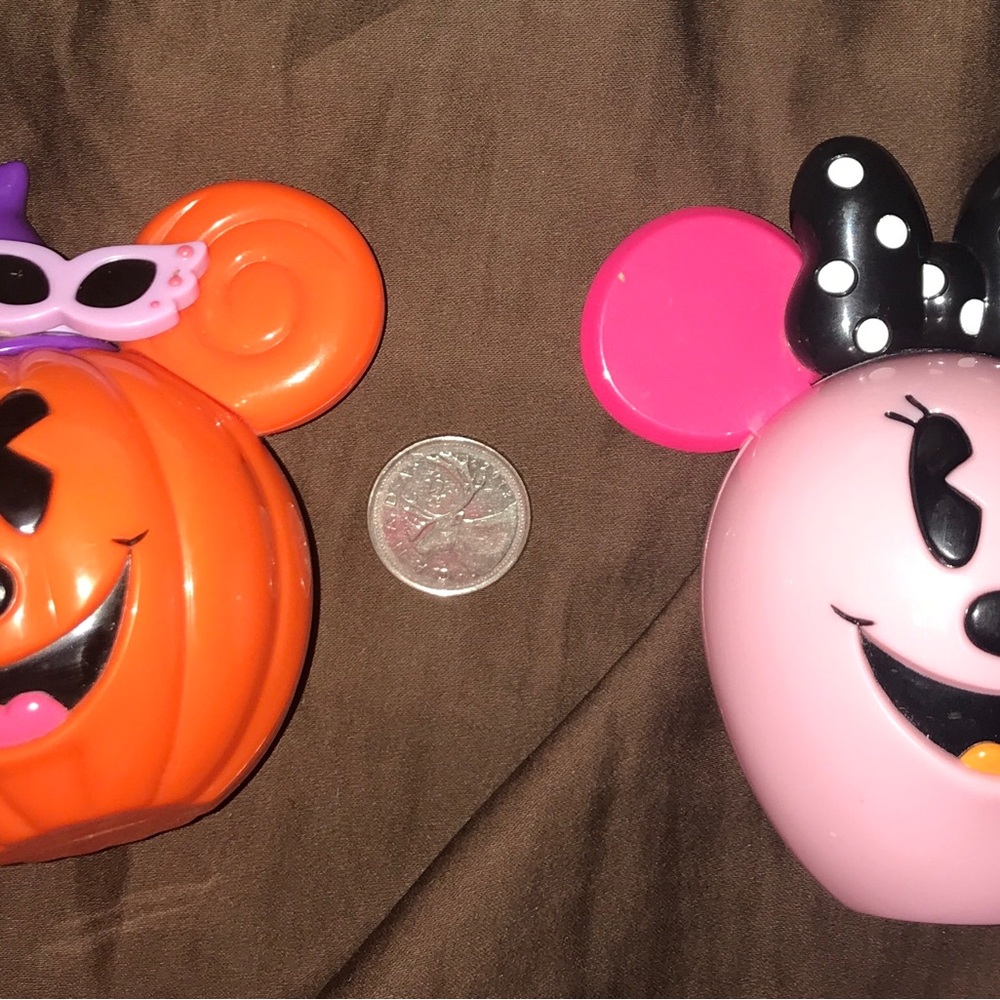 Tokyo Disney Halloween Minnie and Mickey Candy Holders